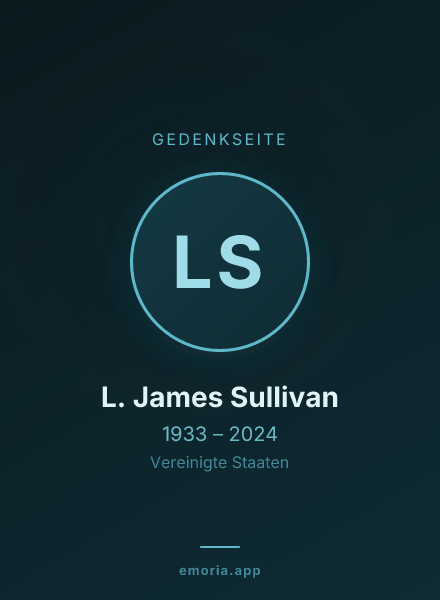 Gedenkportrait von L. James Sullivan