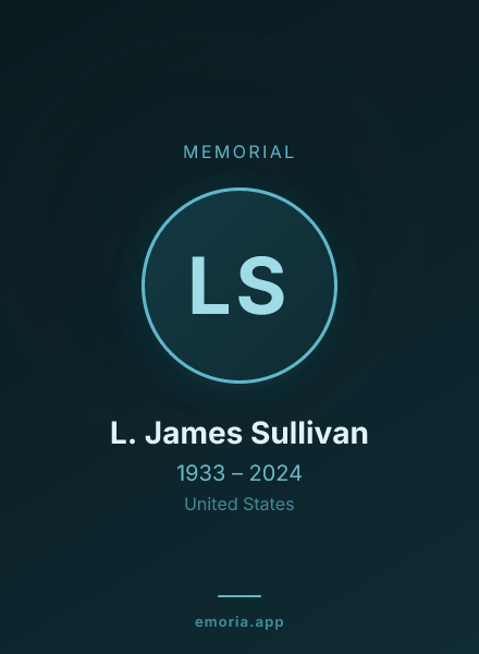Memorial portrait of L. James Sullivan