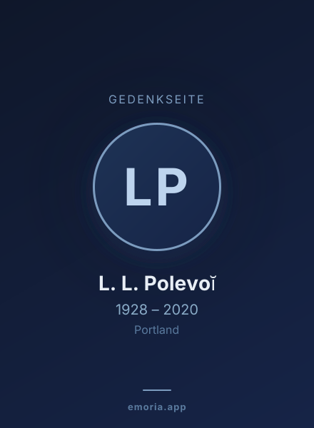 Gedenkportrait von L. L. Polevoĭ