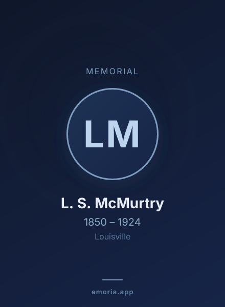 Memorial portrait of L. S. McMurtry