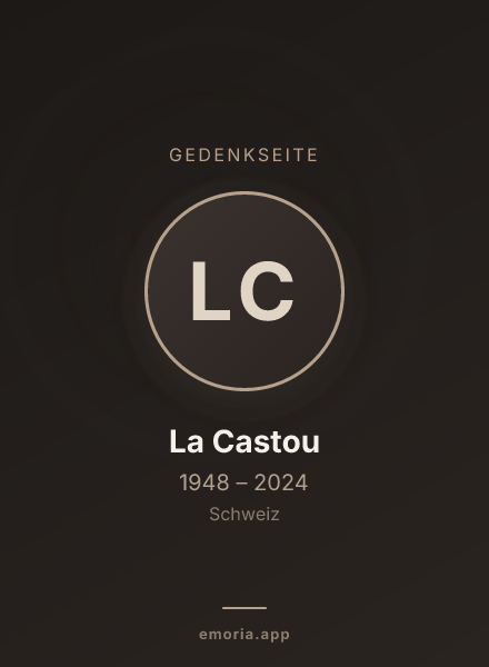 Gedenkportrait von La Castou