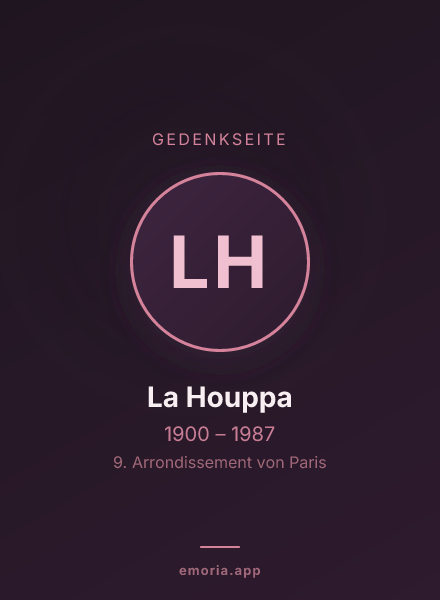 Gedenkportrait von La Houppa