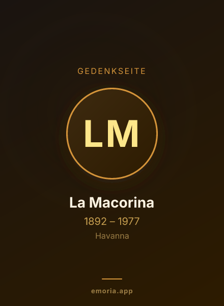 Gedenkportrait von La Macorina