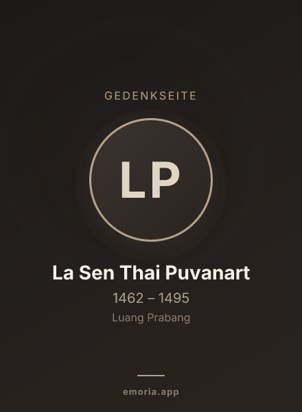 Gedenkportrait von La Sen Thai Puvanart