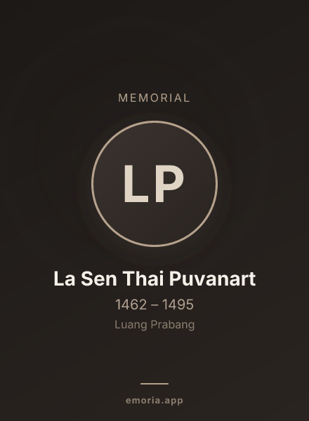 Memorial portrait of La Sen Thai Puvanart