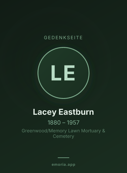 Gedenkportrait von Lacey Eastburn