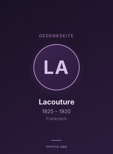 Gedenkportrait von Lacouture