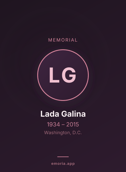 Memorial portrait of Lada Galina