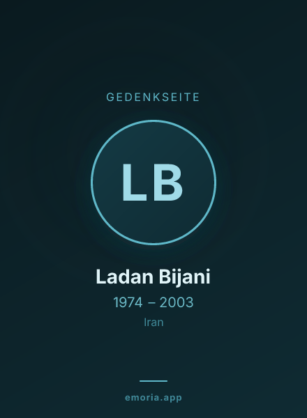 Gedenkportrait von Ladan Bijani