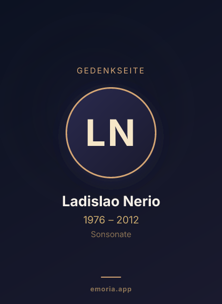 Gedenkportrait von Ladislao Nerio