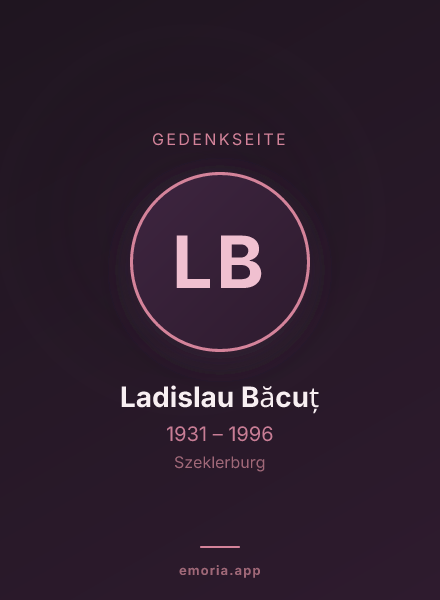 Gedenkportrait von Ladislau Băcuț
