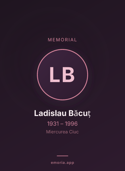 Memorial portrait of Ladislau Băcuț