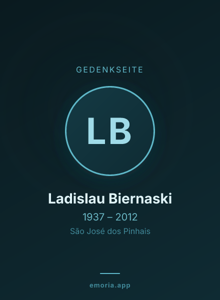 Gedenkportrait von Ladislau Biernaski