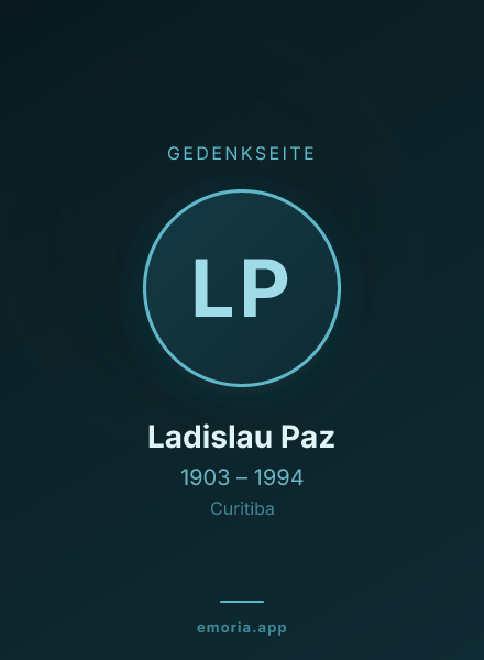 Gedenkportrait von Ladislau Paz