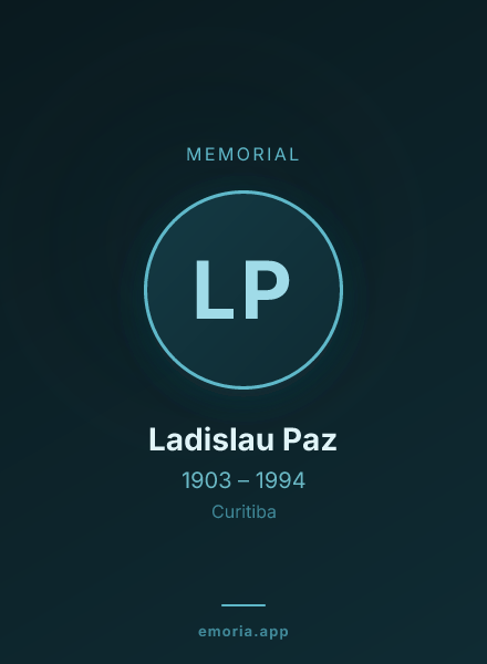 Memorial portrait of Ladislau Paz