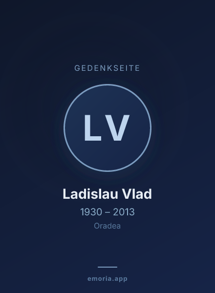 Gedenkportrait von Ladislau Vlad