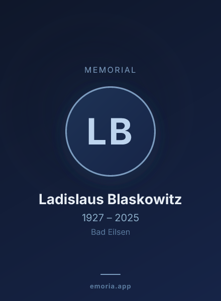 Memorial portrait of Ladislaus Blaskowitz
