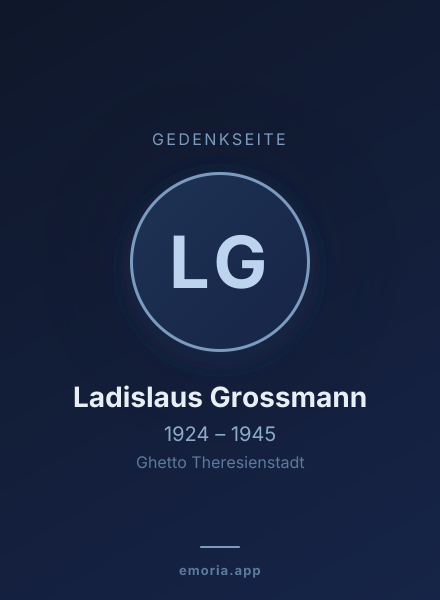 Gedenkportrait von Ladislaus Grossmann