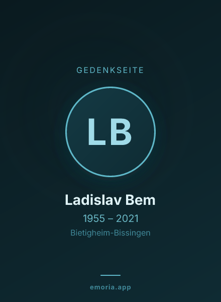 Gedenkportrait von Ladislav Bem