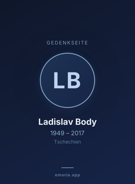 Gedenkportrait von Ladislav Body
