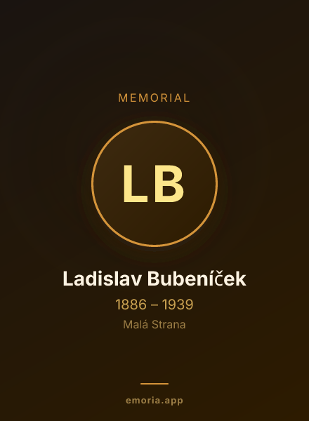 Memorial portrait of Ladislav Bubeníček