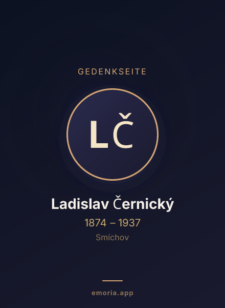 Gedenkportrait von Ladislav Černický
