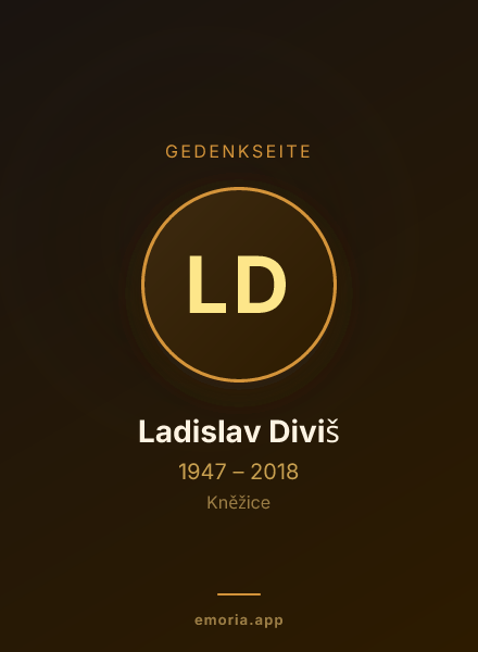 Gedenkportrait von Ladislav Diviš