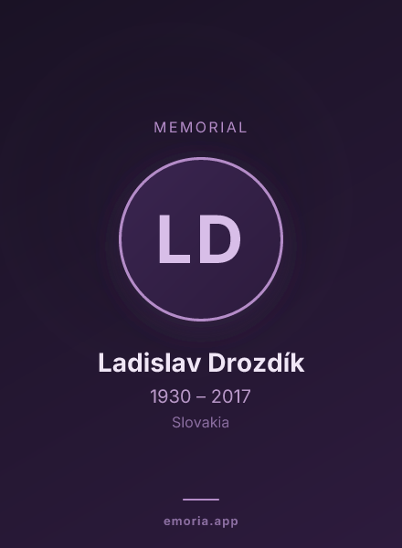Memorial portrait of Ladislav Drozdík