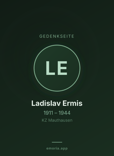 Gedenkportrait von Ladislav Ermis