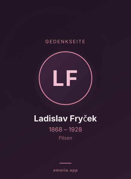 Gedenkportrait von Ladislav Fryček