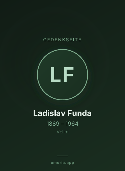 Gedenkportrait von Ladislav Funda