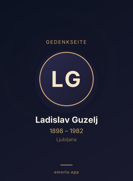 Gedenkportrait von Ladislav Guzelj
