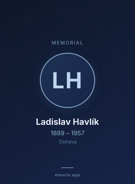 Memorial portrait of Ladislav Havlík