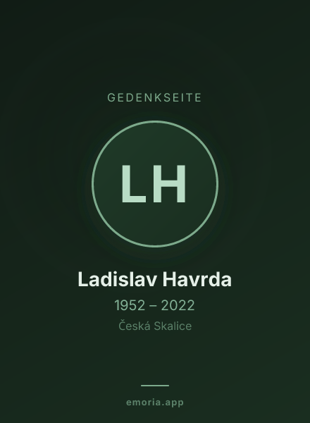 Gedenkportrait von Ladislav Havrda