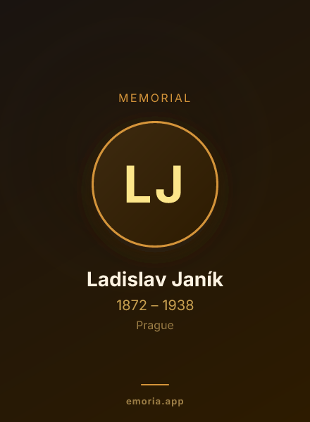 Memorial portrait of Ladislav Janík