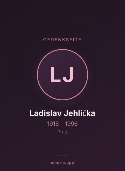 Gedenkportrait von Ladislav Jehlička