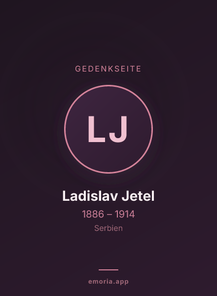 Gedenkportrait von Ladislav Jetel