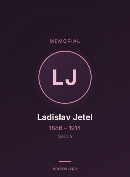 Memorial portrait of Ladislav Jetel