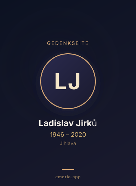 Gedenkportrait von Ladislav Jirků
