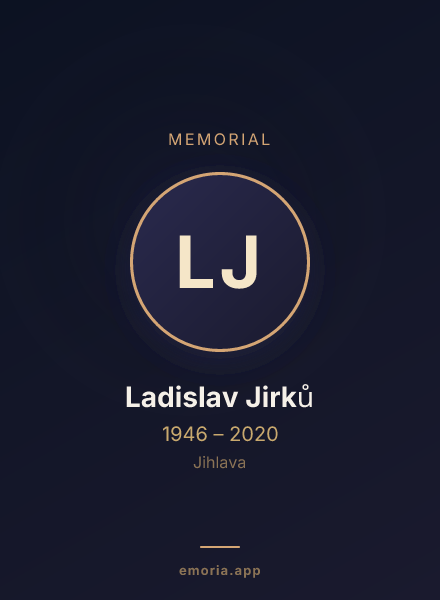 Memorial portrait of Ladislav Jirků