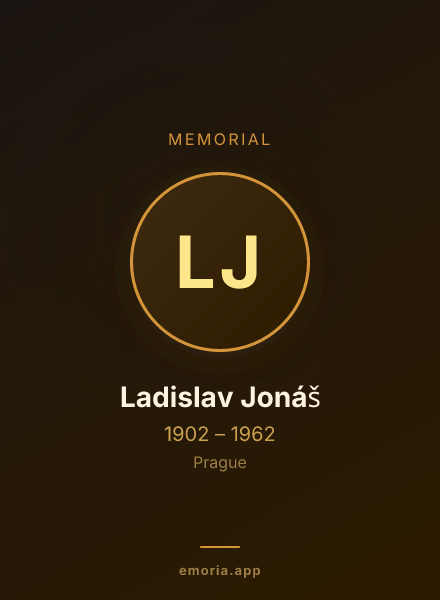 Memorial portrait of Ladislav Jonáš