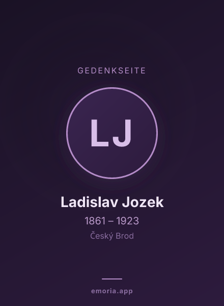 Gedenkportrait von Ladislav Jozek