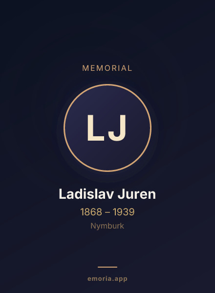 Memorial portrait of Ladislav Juren