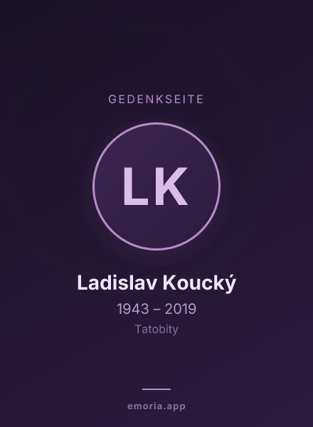 Gedenkportrait von Ladislav Koucký
