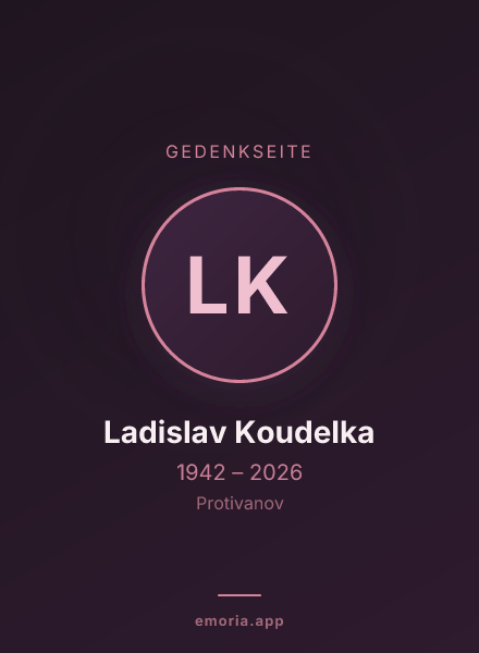 Gedenkportrait von Ladislav Koudelka