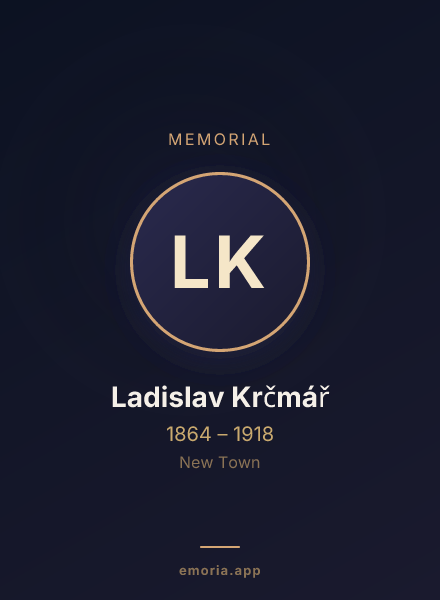 Memorial portrait of Ladislav Krčmář