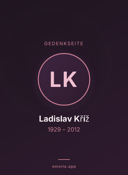 Gedenkportrait von Ladislav Kříž