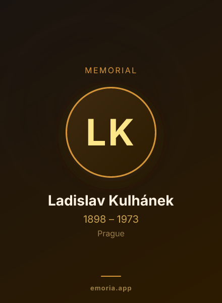 Memorial portrait of Ladislav Kulhánek