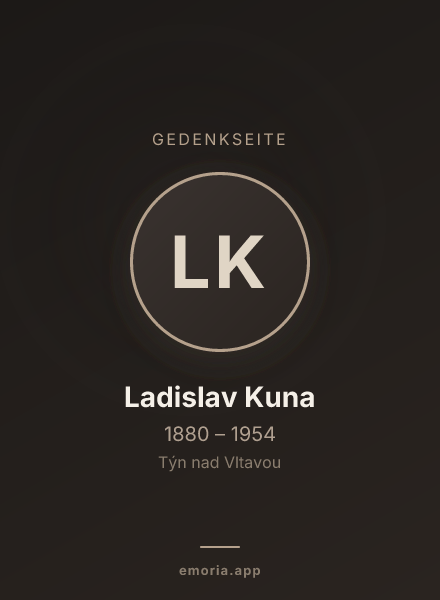 Gedenkportrait von Ladislav Kuna