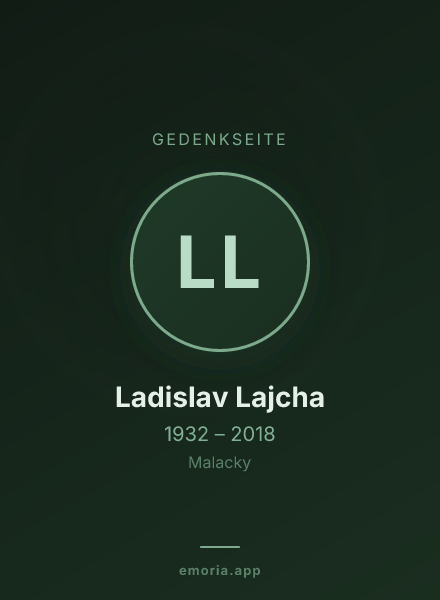 Gedenkportrait von Ladislav Lajcha